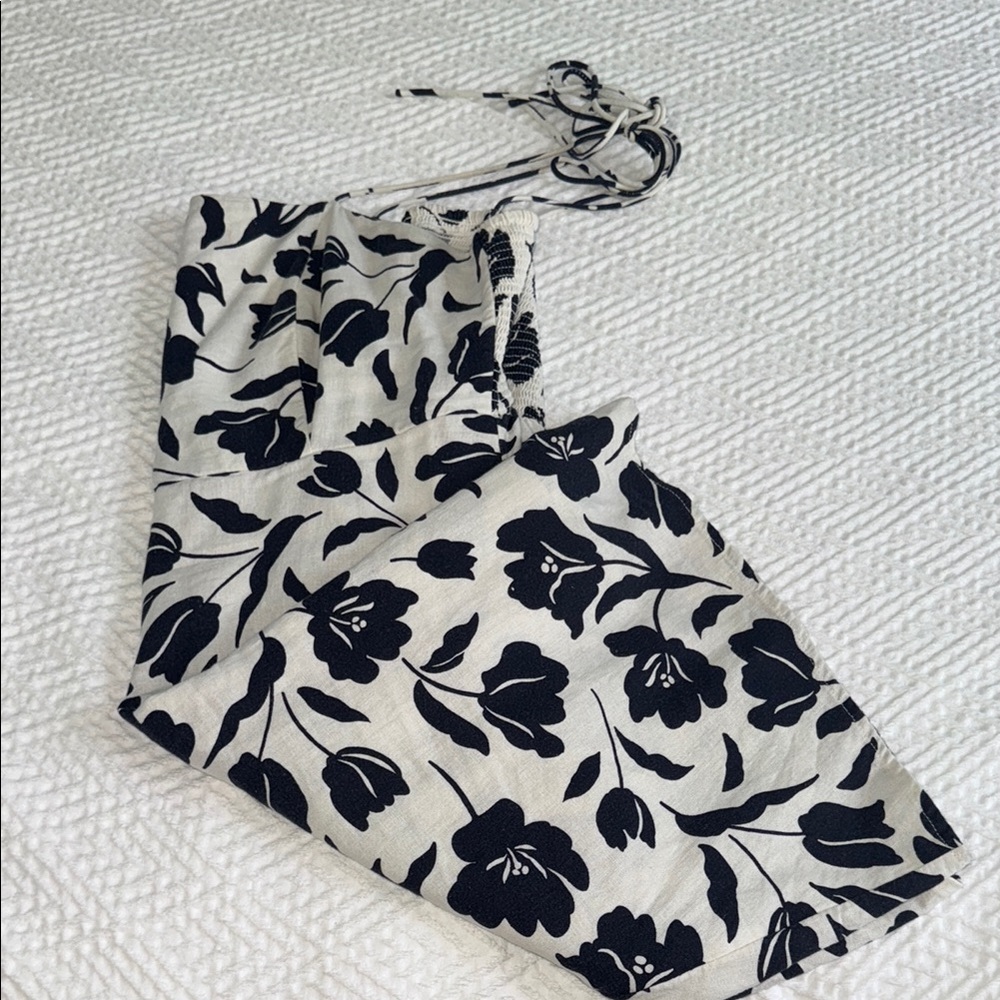 Old Navy White and Blue Spaghetti Strap Sundress